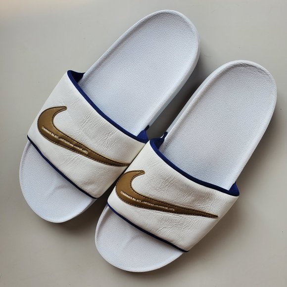 Sail metallic gold off court slip-on slides main image 2
